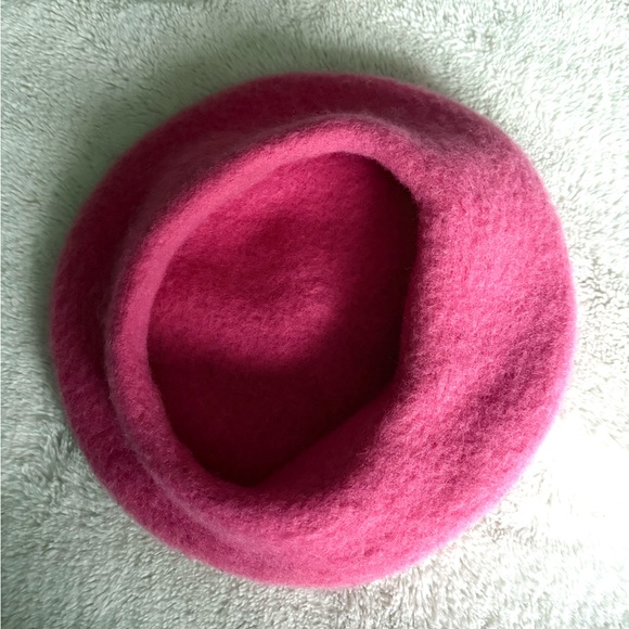 Beautiful vintage wool beret in rose pink - Picture 3 of 3